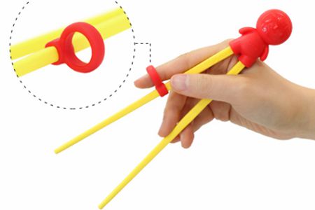 兒童學吃飯硅膠筷子